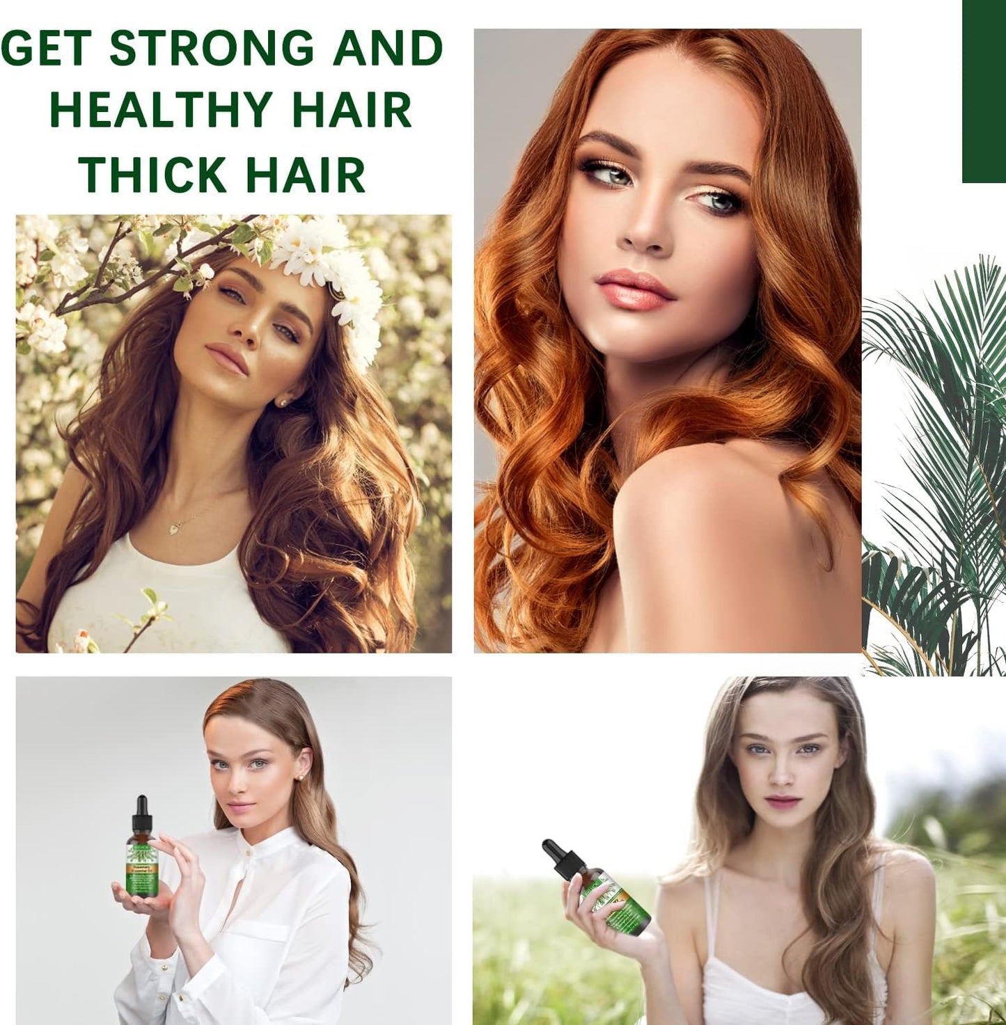 Pack de 2 Aceites de Romero para Estimular el Crecimiento y Nutrir el Cabello, 30ml