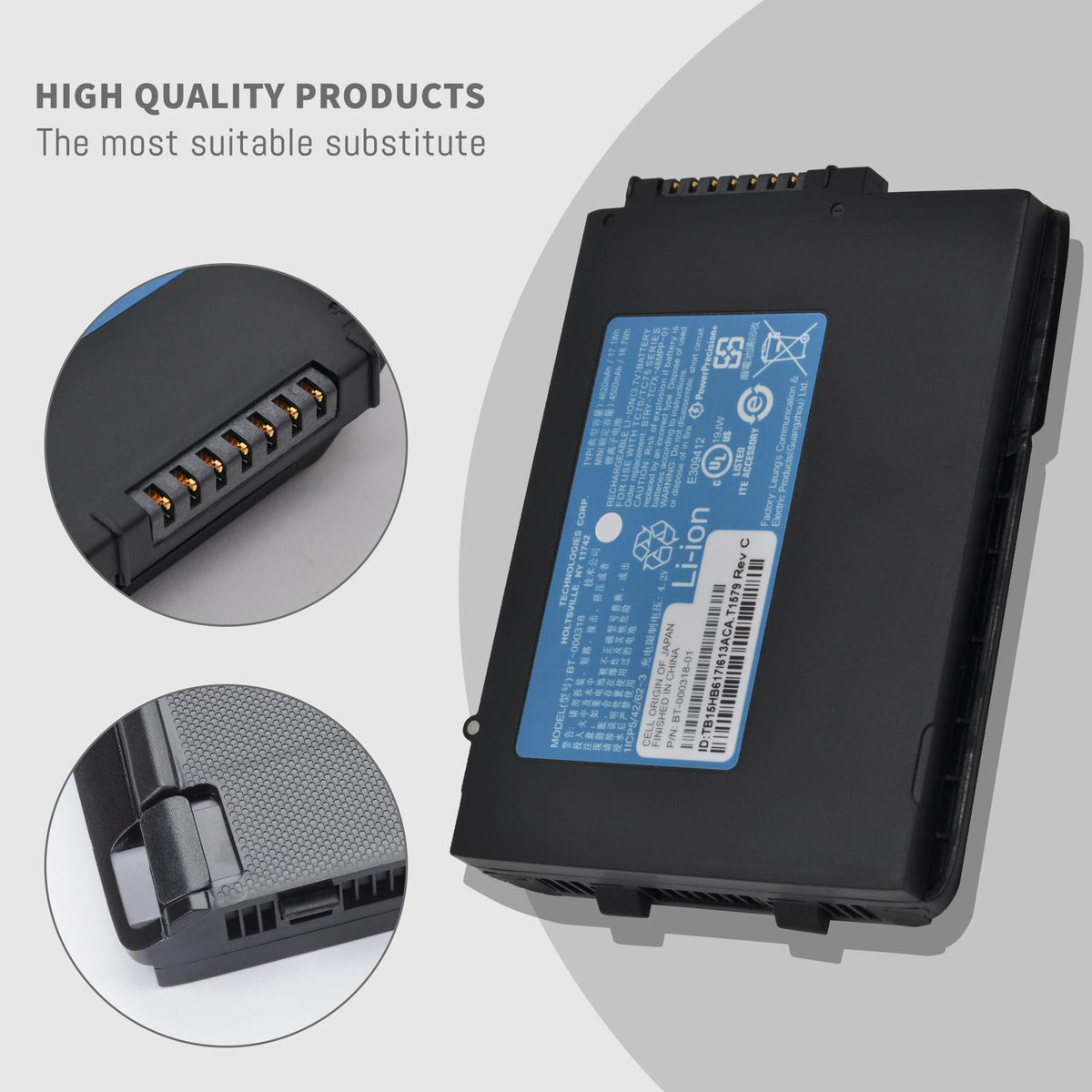 Batería Escáner Zebra BT-000318 Negra para Modelo TC77 y Otros