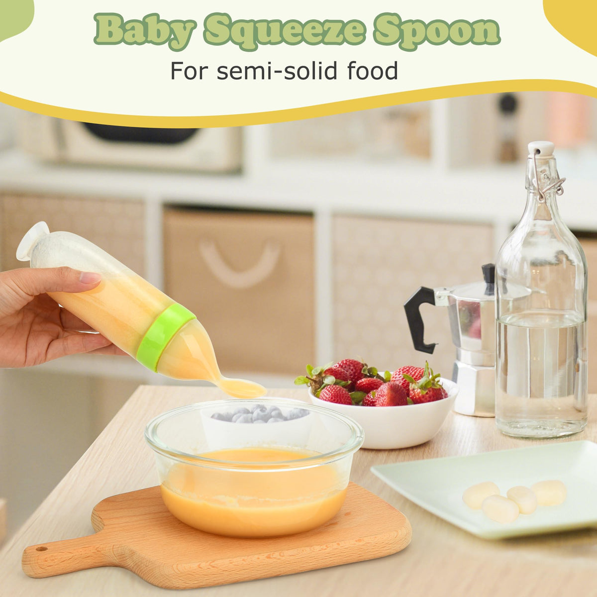 WAJIAYON - Alimentador de frutas para bebés y moldes para paletas de leche materna, bandeja de almacenamiento para congeladores de alimentos para bebés, alimentador para chupetes y mordedores