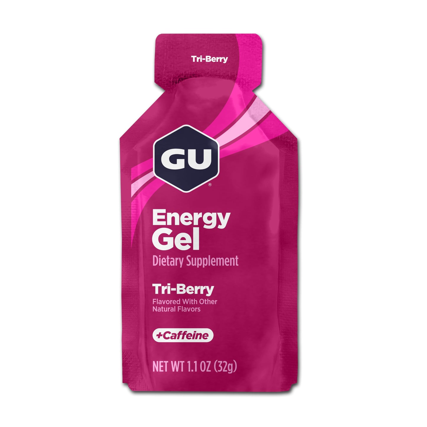 GU Energy Labs Original, Gel Energético de Nutrición Deportiva, 3 Bayas, Caja de 24 Piezas