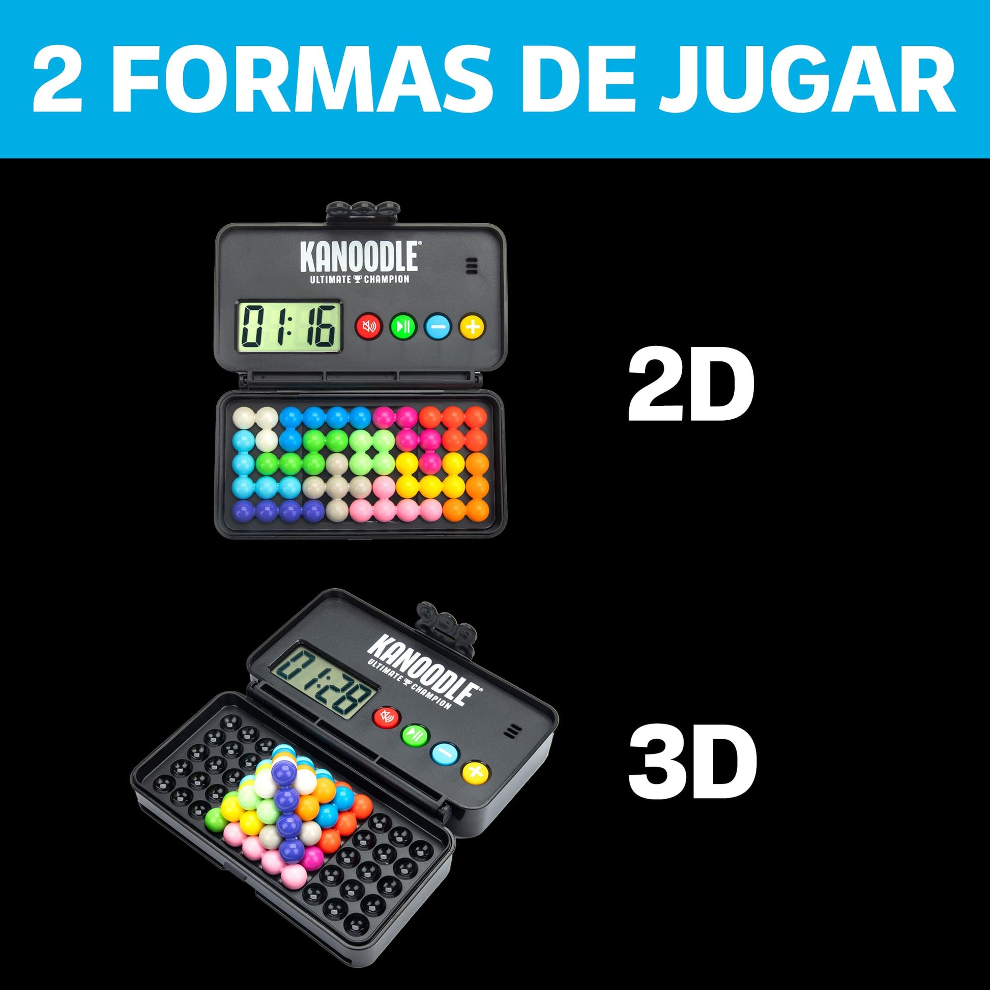 Educational Insights Kanoodle Ultimate Champion - Rompecabezas para Niños y Adultos, Juegos para Viajes