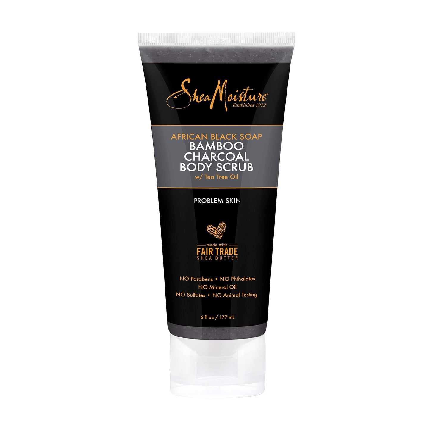 Exfoliante Corporal SheaMoisture African Black Soap con Carbón de Bambú