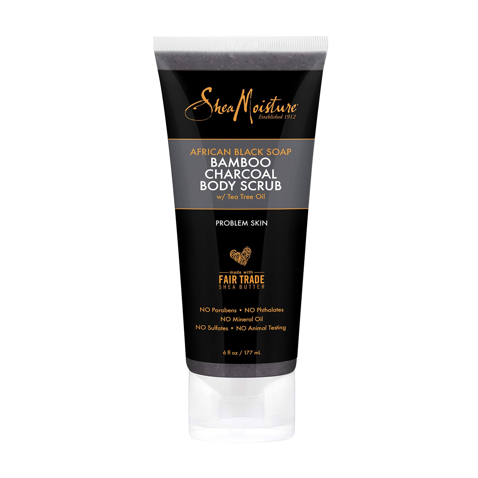 Exfoliante Corporal SheaMoisture African Black Soap con Carbón de Bambú