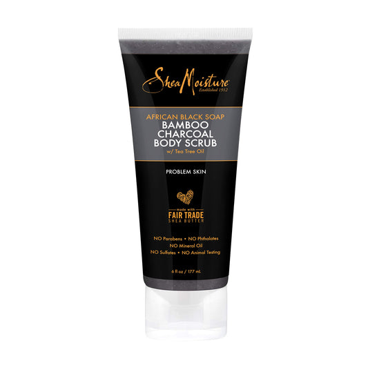Exfoliante Corporal SheaMoisture African Black Soap con Carbón de Bambú