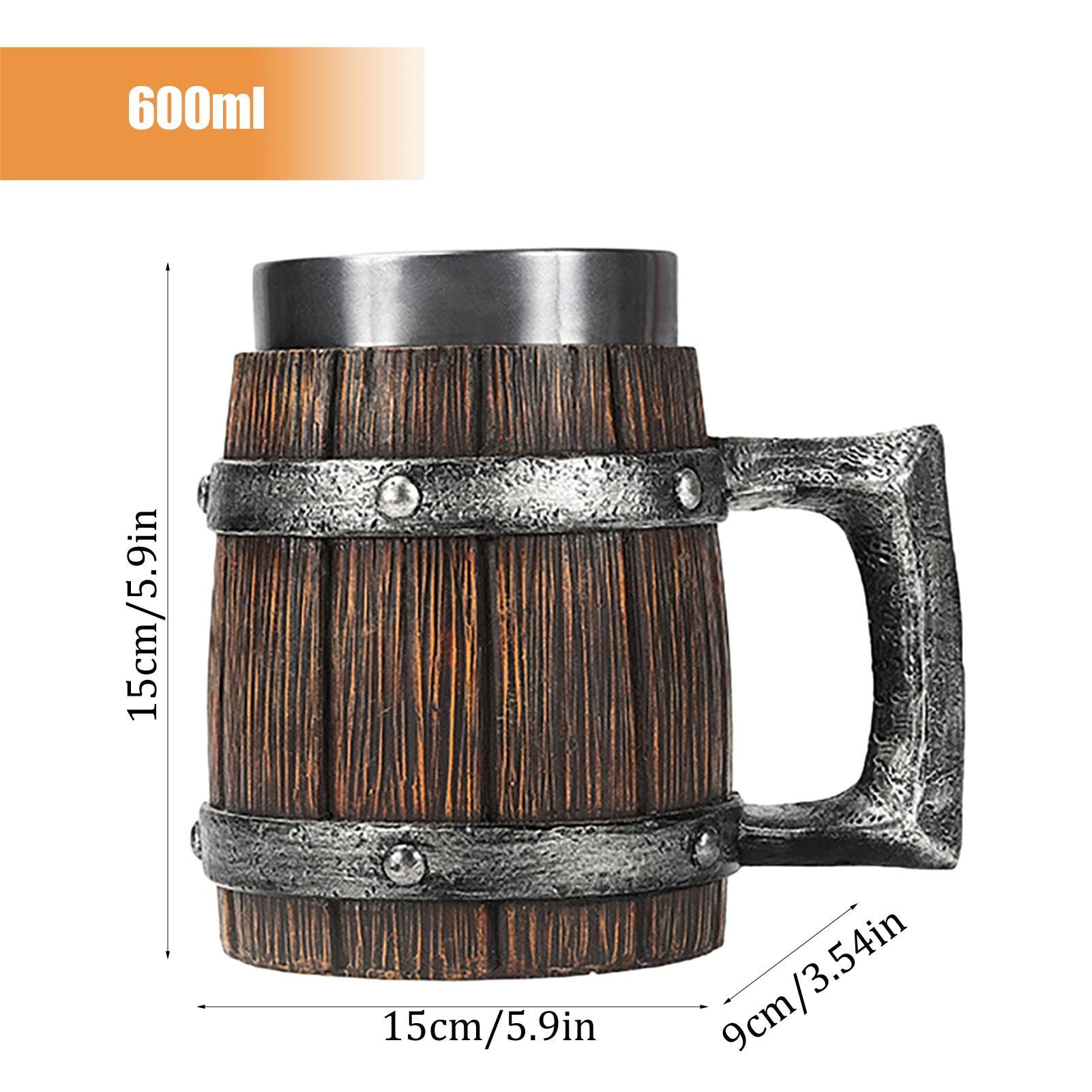 Taza Cerveza PUCHEN café Vikingo Madera para Hombre