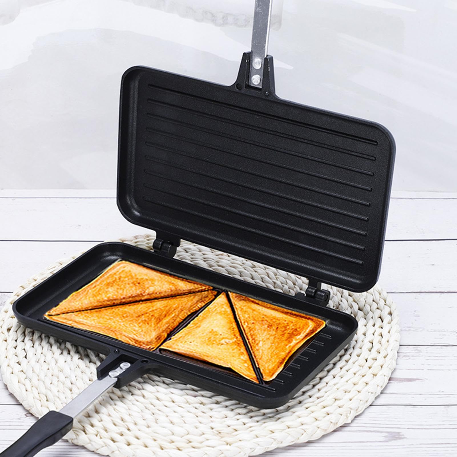 Sandwichera Grill Panini flipp Sandwich Maker para Desayuno