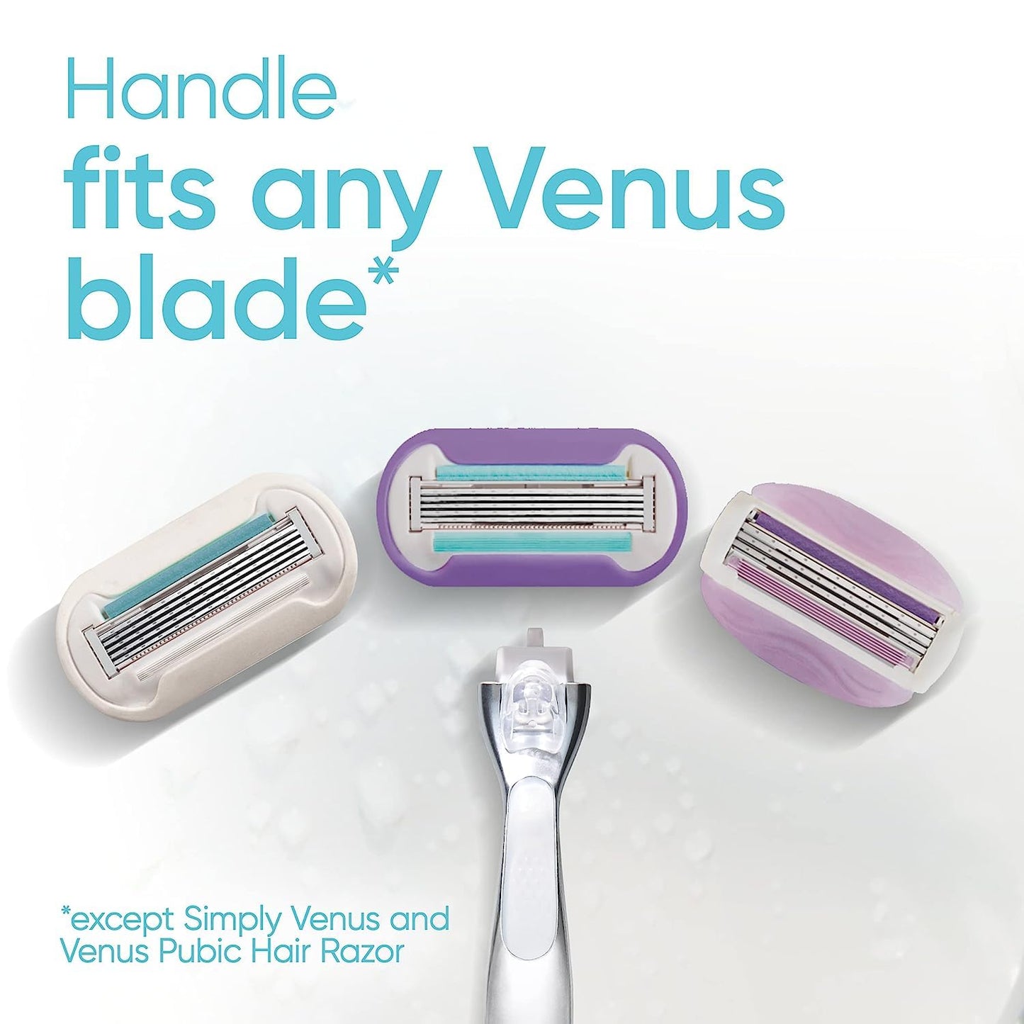 Gillette Rastrillo de afeitar Venus Extra Smooth Platinum para Mujer + 2 Cartuchos de Repuesto