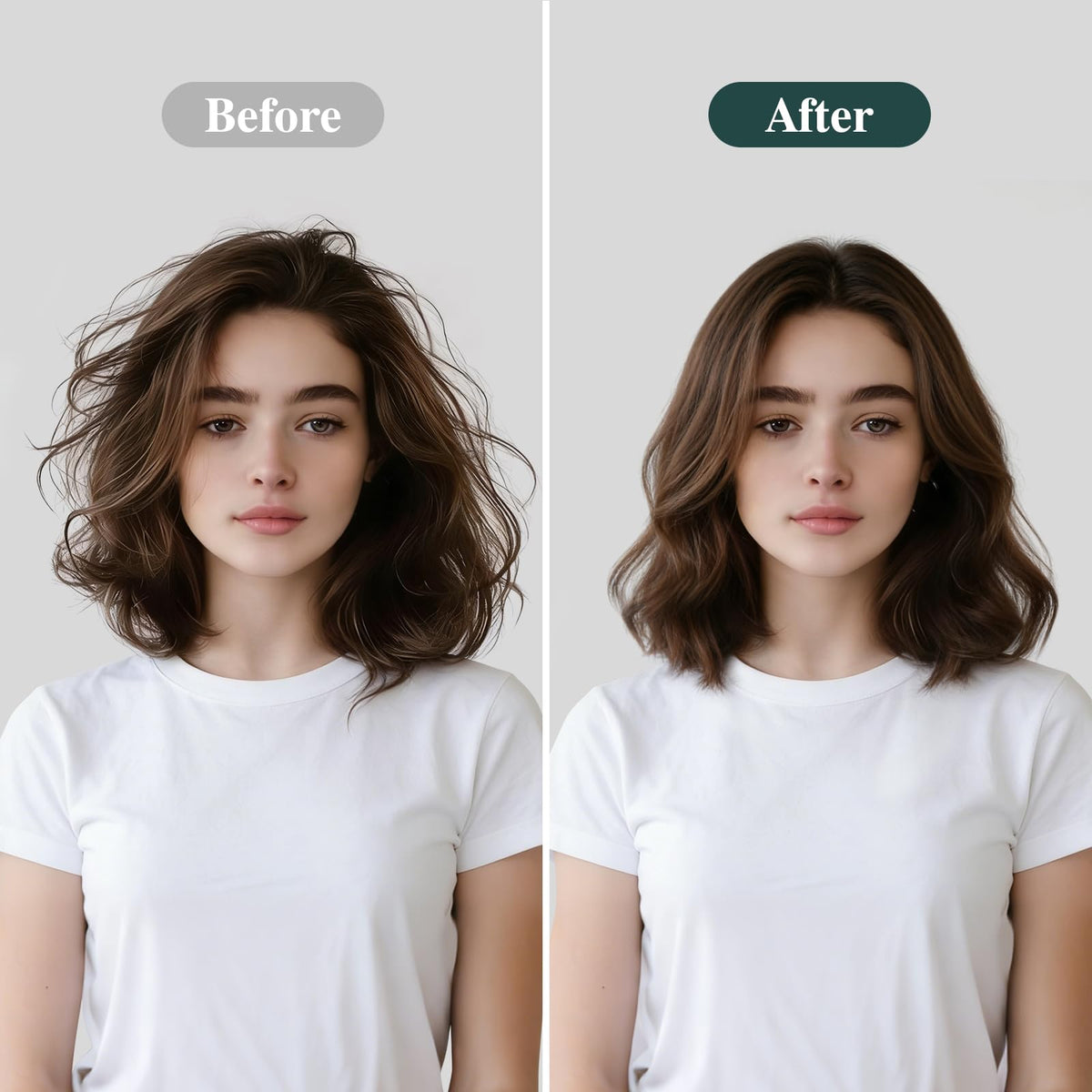 Juego de Cepillos Secador Aima Beauty Negro 4 en 1 Barril Redondo 1 Pulgada para Cabello Corto a Mediano