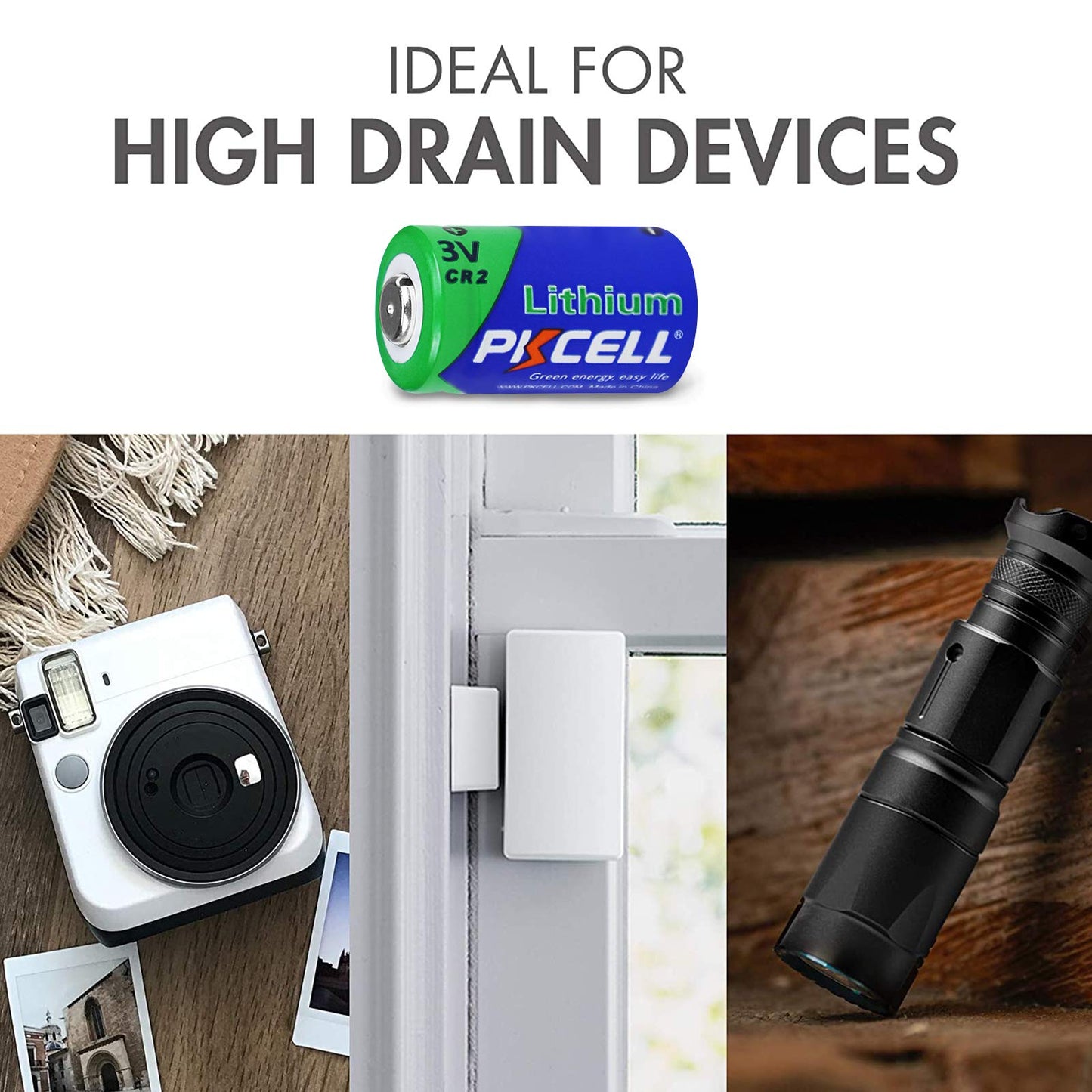 Baterías de Litio PKCELL CR2 CR15H270 3V 850mAh 2 Piezas