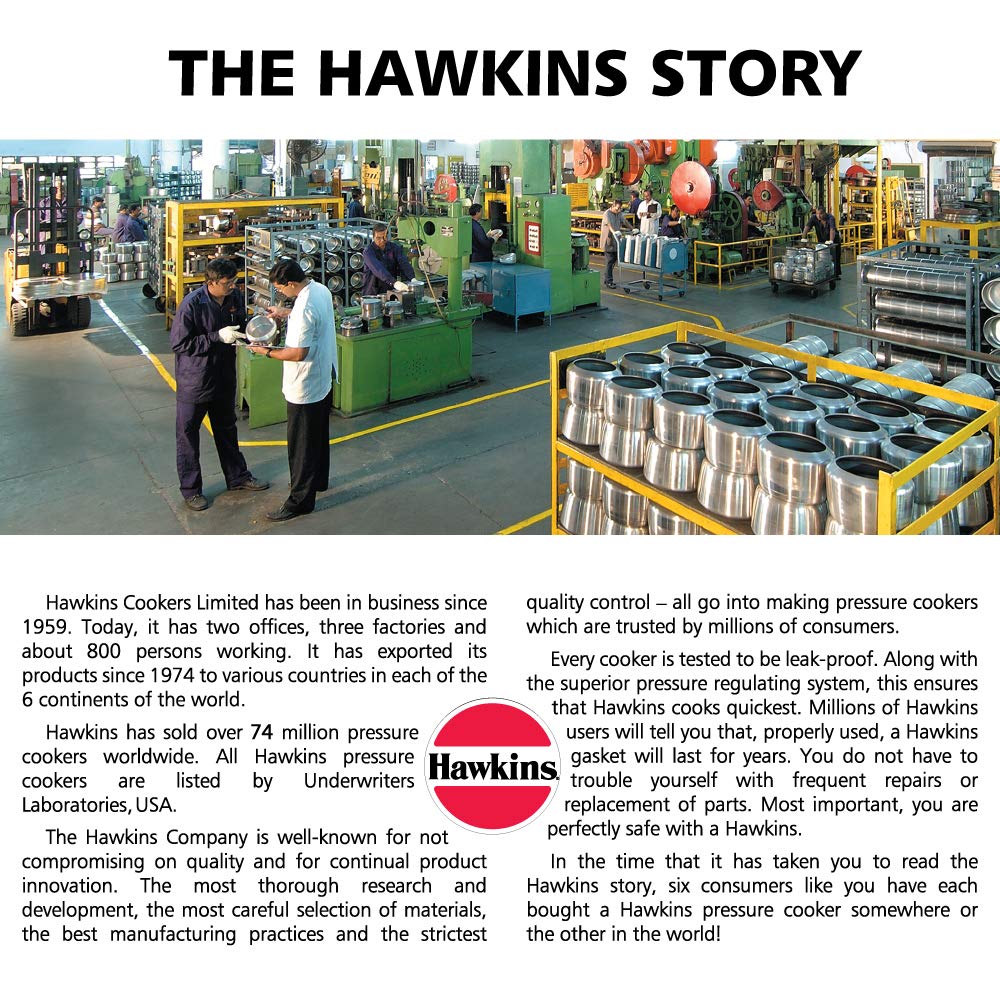 HAWKINS Contura - olla de presión de acero inoxidable para estufas de inducción, gas y eléctricas (1,5 litros), plata (SSC15)