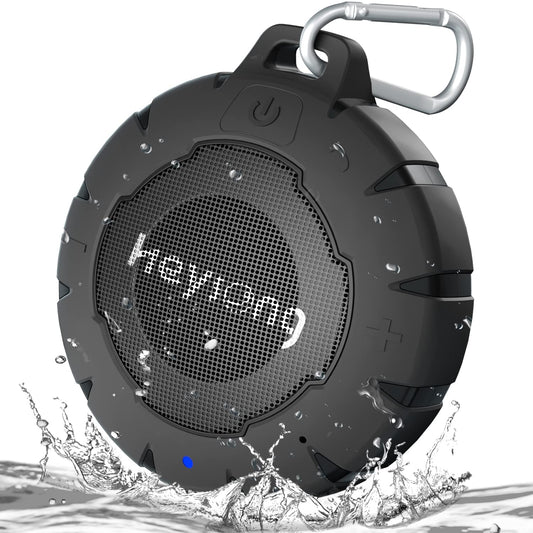 HEYSONG Bocina Bluetooth de Ducha, Altavoz portátil IPX7 Impermeable con Sonido estéreo Fuerte, Bocinas pequeño inalámbrico para baño, Bicicleta, niños