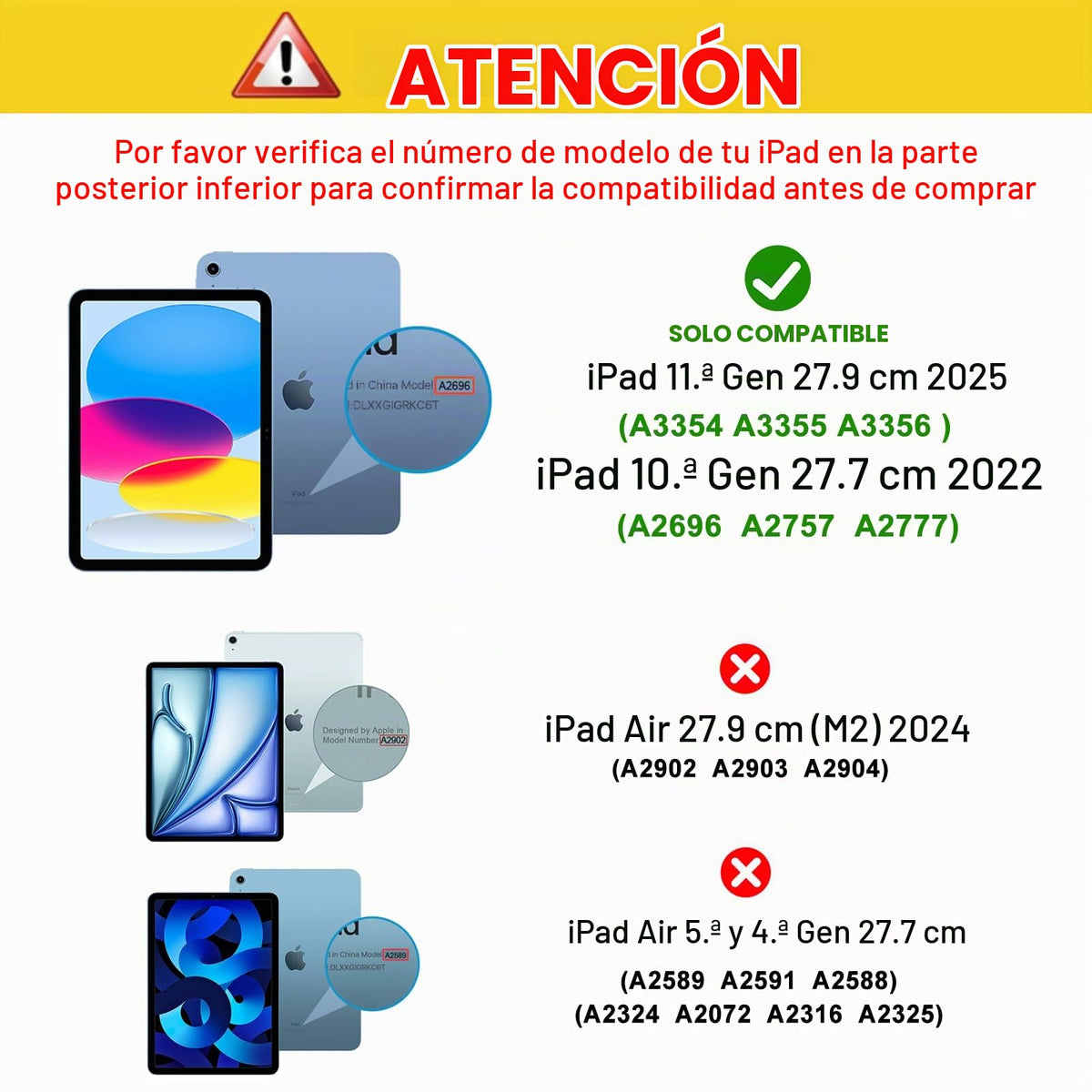 Funda Teclado ProCase iPad A16 y 10th Gen 2025 2022