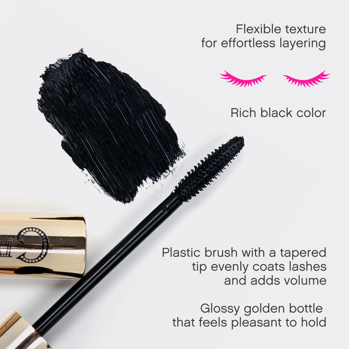 Vivienne Sabó Cabaret Première - Artistic Volume Mascara, No Clump, Cruelty Free, 0.3 fl. oz, Black