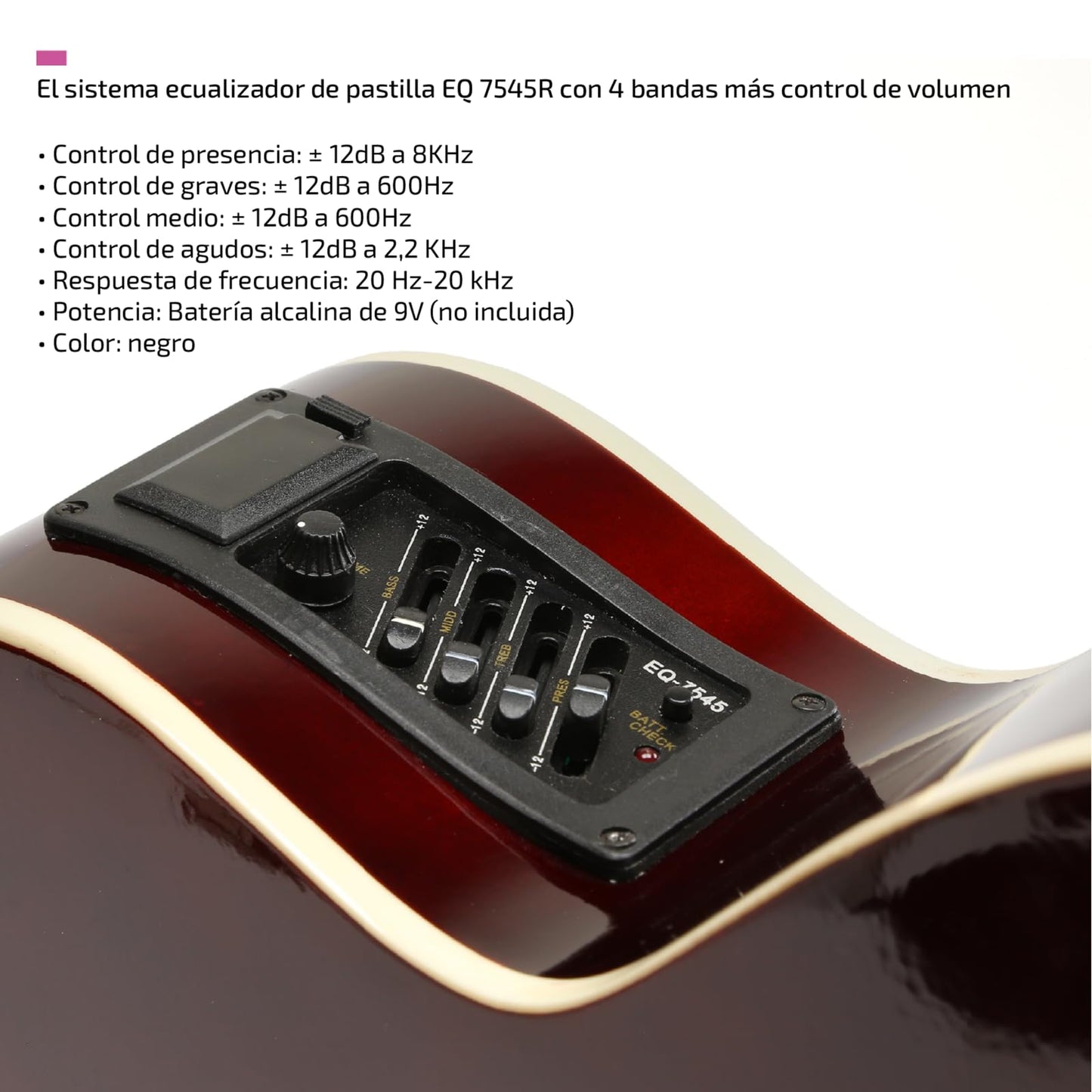 FEMMTO Guitarra Electroacústica con Bolso + Cinta + Púas + Cuerdas extras (Naranja)