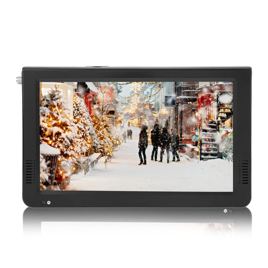 Fosa LEADSTAR TV Digital para automóvil, televisión portátil portátil ATSC Televisor estéreo 1080P Reproductor de Video con Radio FM y Soporte de ventosas con Doble Altavoz y Control Remoto (10in)