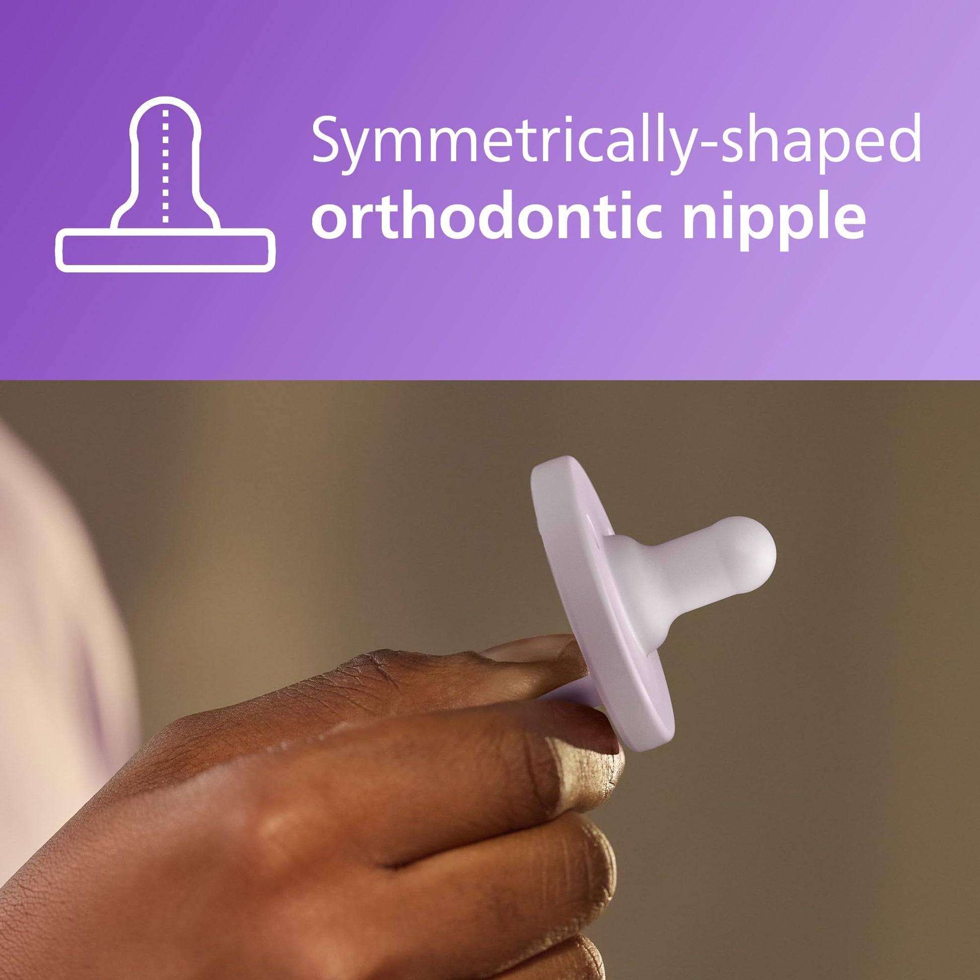 Chupete Philips Avent Lila Fresco Rosa Pastel para Bebés 0-3 Meses