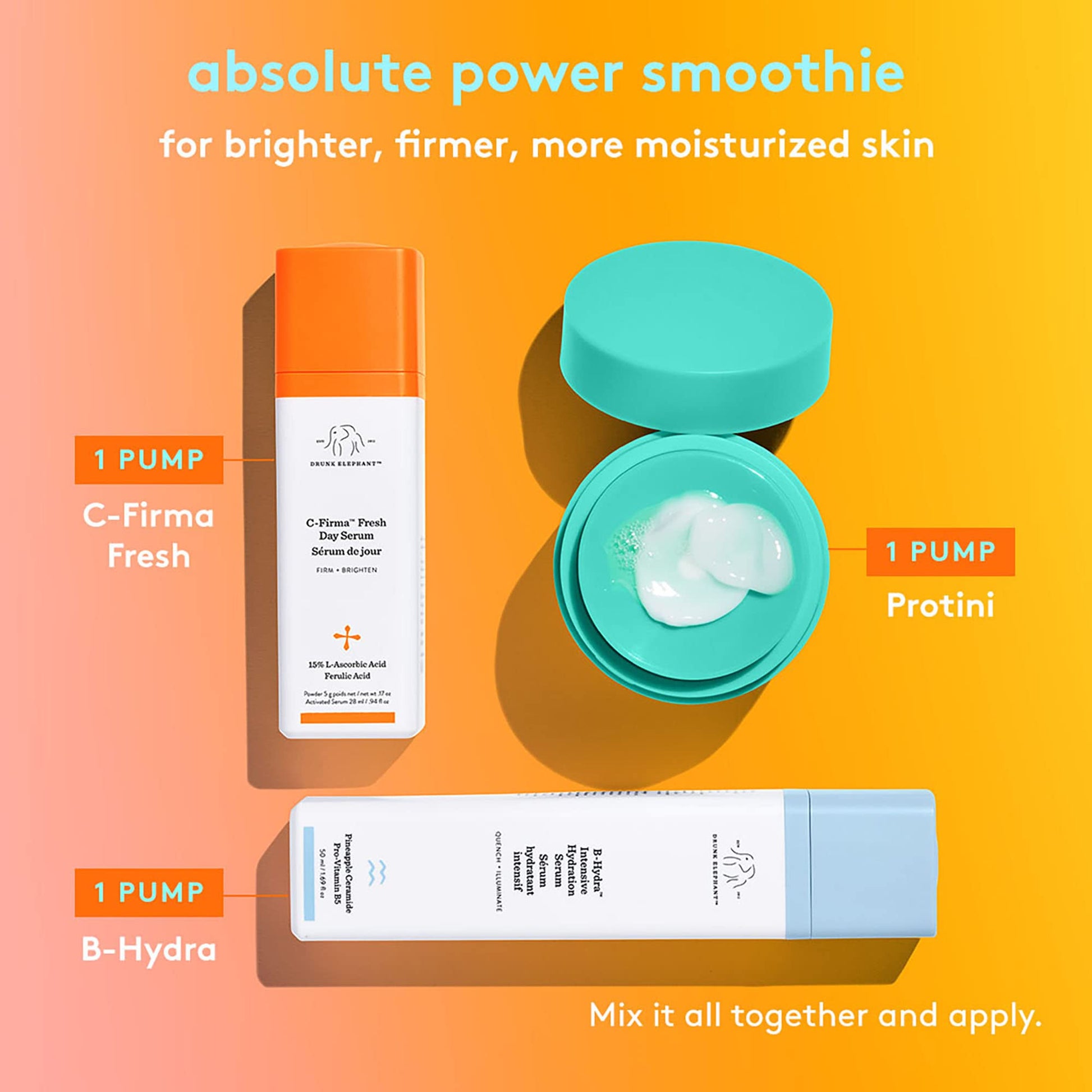 Drunk Elephant C-Firma Day Serum. Brightening and Tightening Gluten-Free Face Serum with 15 Percent Ascorbic Acid (1 ounce)