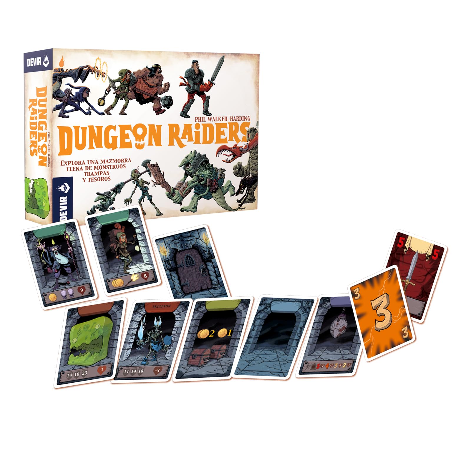 Devir Dungeon Raiders en Español, Juego de Mesa