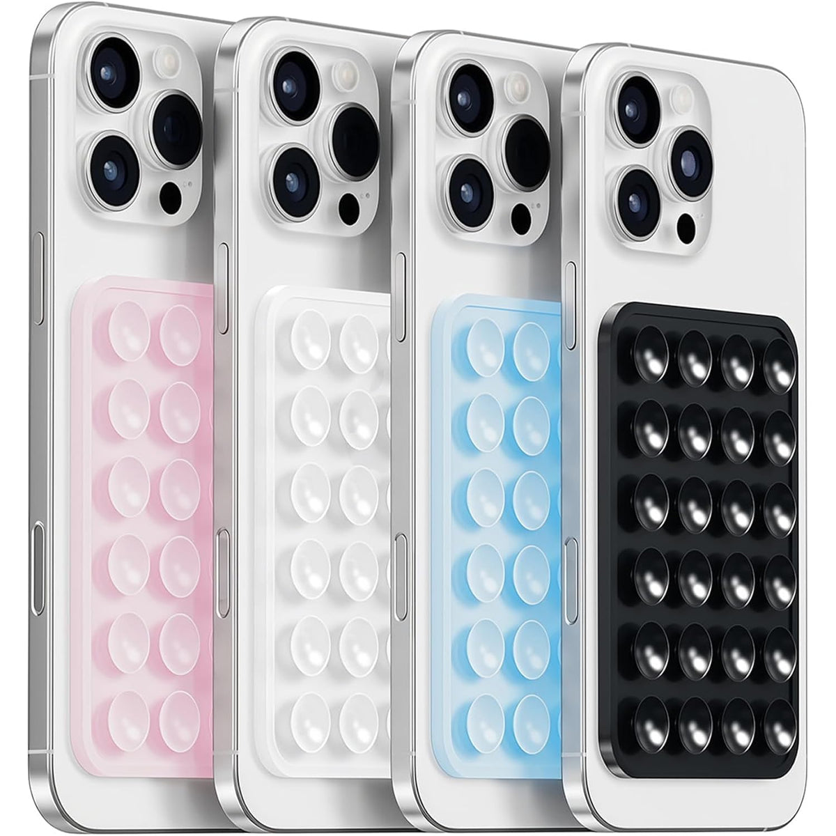 Soporte de Teléfono Wozobuy Silicona Negro Adhesivo de Ventosa para Selfies y Videos