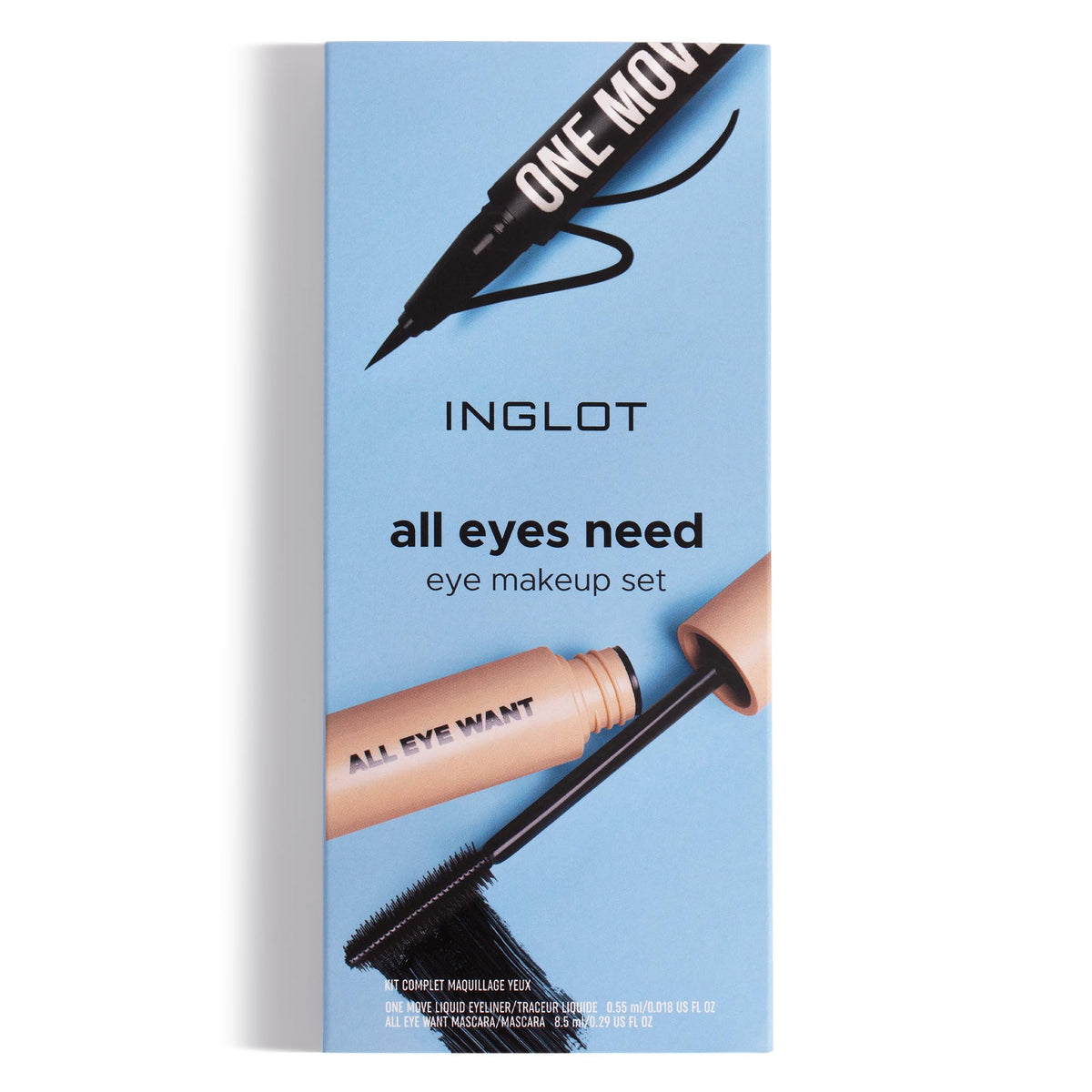 INLGOT | All Eyes Need Set | Set máscara + eyeliner rotulador