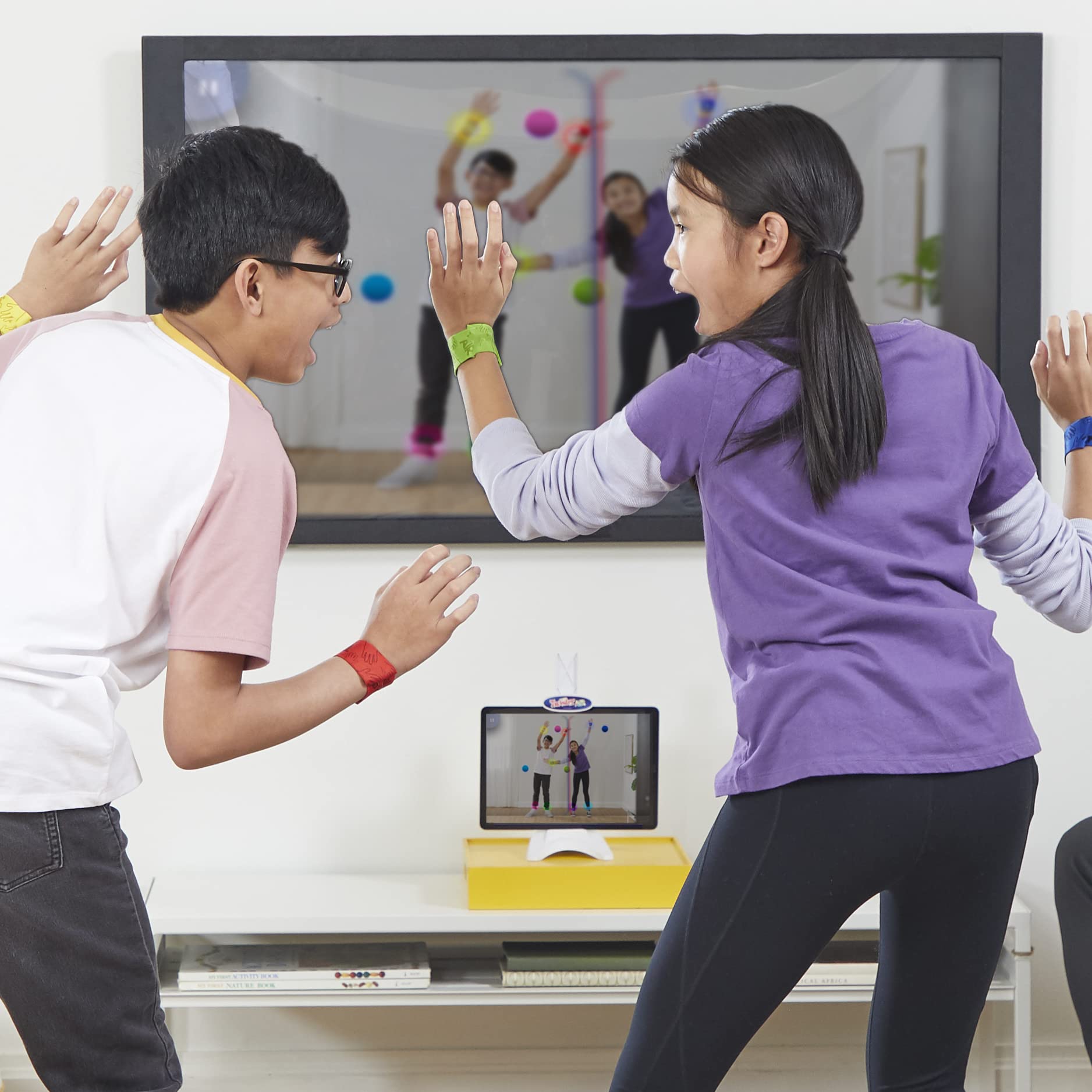 Juego Interactivo Twister Air Aplicación AR Azul Activo para Niños y Adultos