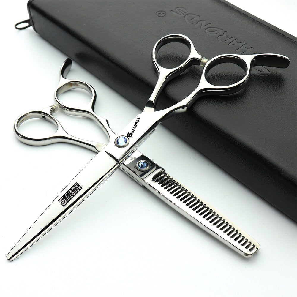 5.5/6" Tijeras de peluquero zurdo para cabello (6" 2pc)
