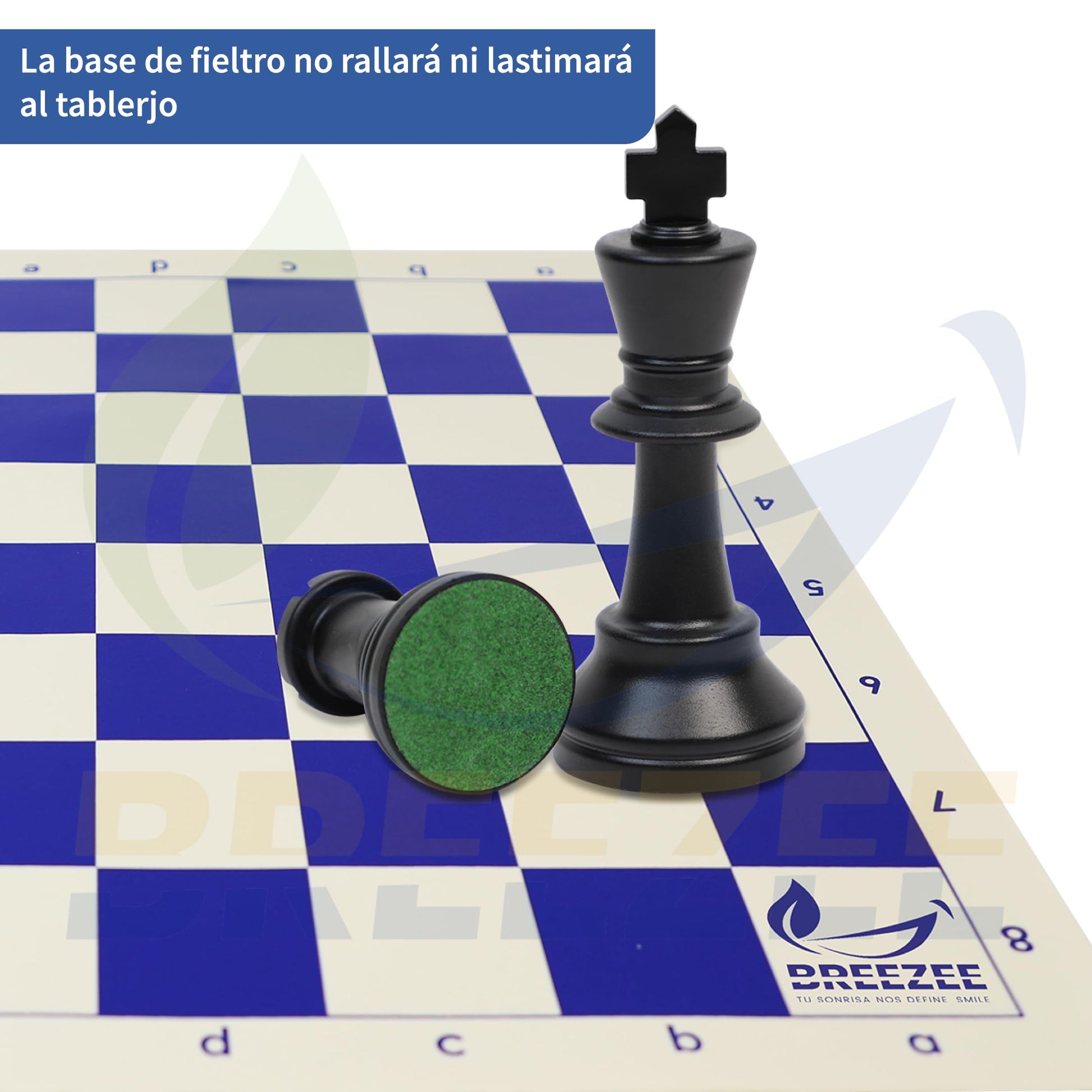BREEZEE Ajedrez Profesional Portátil Incluye Damas Chinas Bolsa De Viaje, Tamaño Torneo Tablero 51 x 51 cm, Juego de Mesa y Estrategia para Adultos, Niños y Principiantes Juegos de Mesa