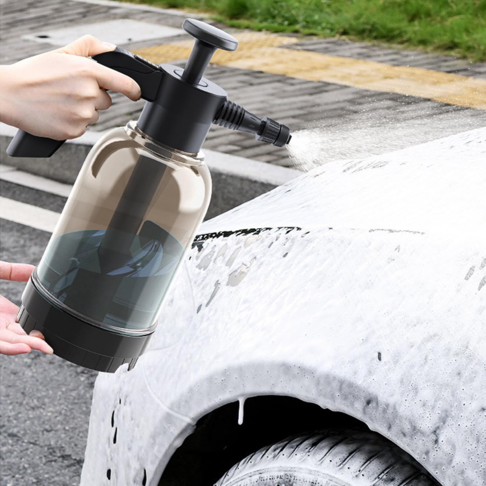 Keenso Pulverizador de Espuma,2L Pulverizador de Espuma para Lavado de Autos