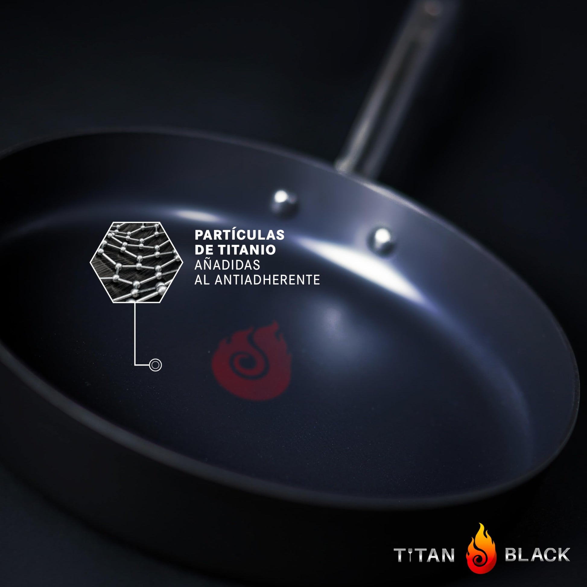 BATERIA DE COCINA ANTIADHERENTE DE TITANIO TITAN BLACK ESSENTIAL 20 PZAS