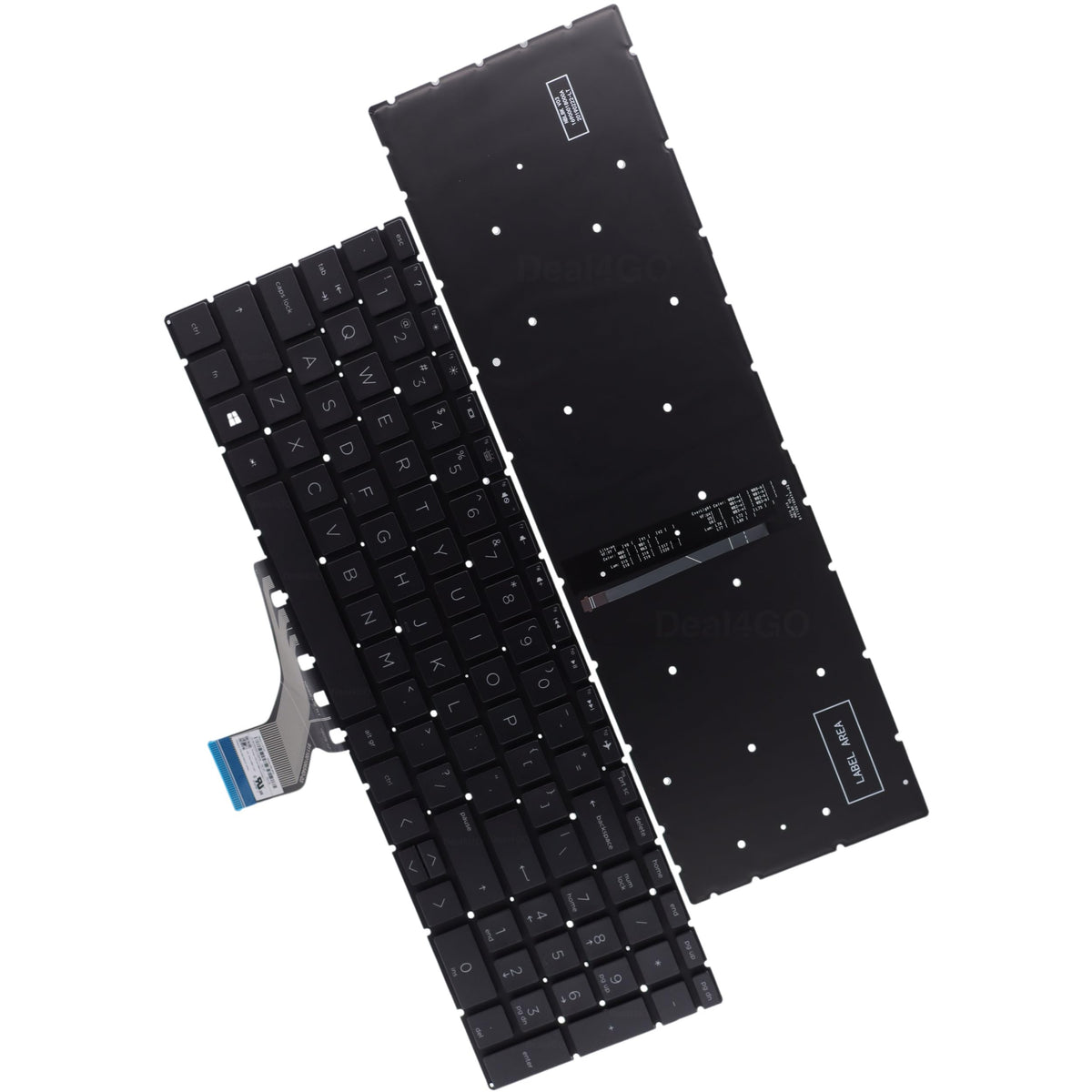 Teclado Retroiluminado de Reemplazo Deal4GO para HP 15-DY 15-EF 15-CS 17-BY 15-EC 15s-DY 15s-DU 15-DK 17-BS 15-DA 15-DF 250 255 256 G7 G6