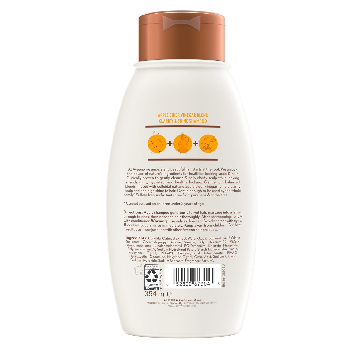 Aveeno Scalp Soothing, Champú, NA, 12 onzas