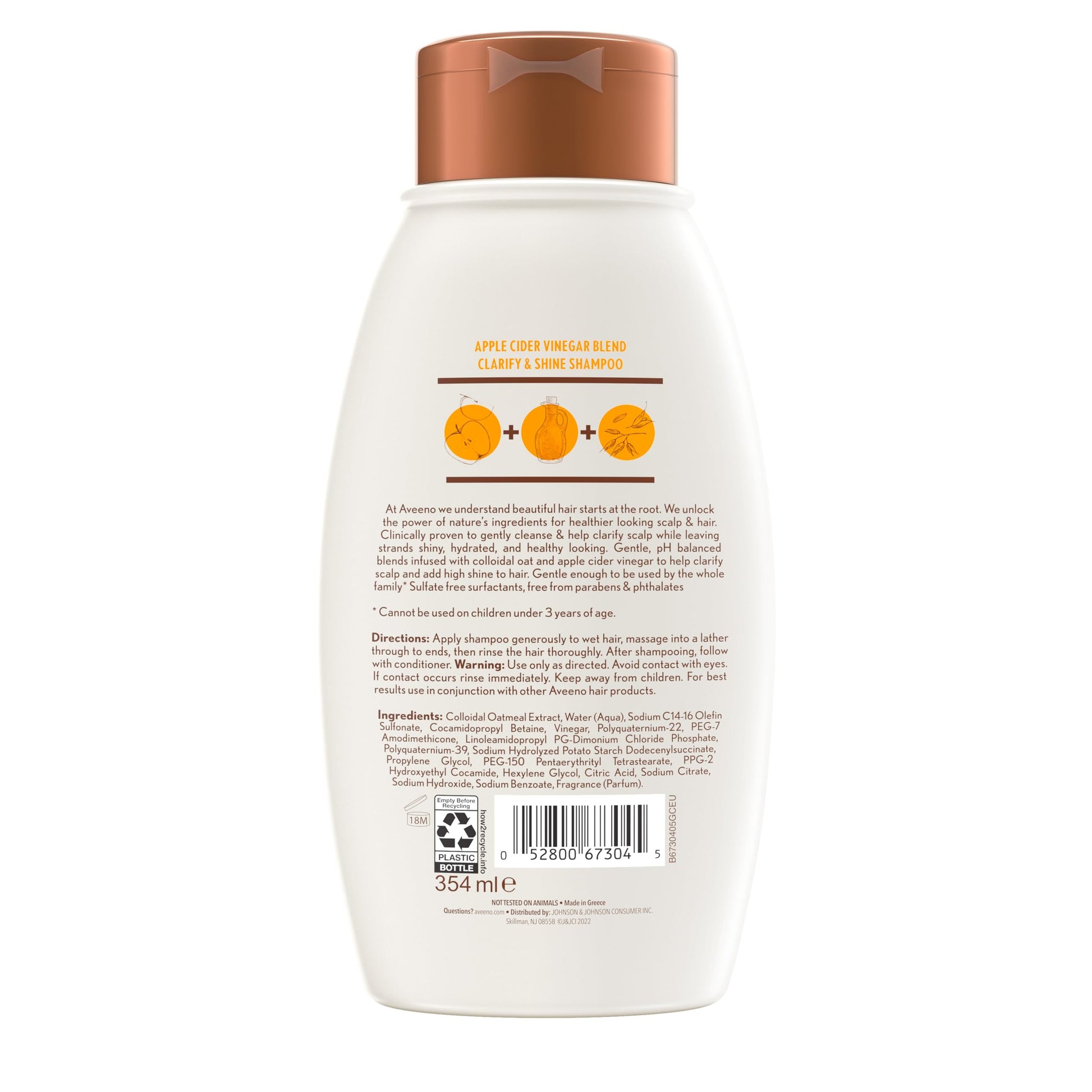 Aveeno Scalp Soothing, Champú, NA, 12 onzas