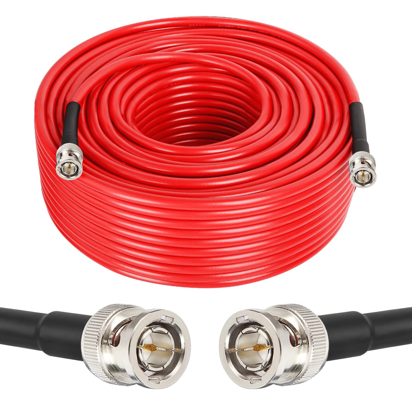 Cable SDI XRDS-RF de 150 Pies HD BNC 75 Ohmios RG59 Para Cámara 4K 1080P 3G/6G, Monitor, Grabadora de Vídeo, Convertidor SDI a HDMI y Divisor