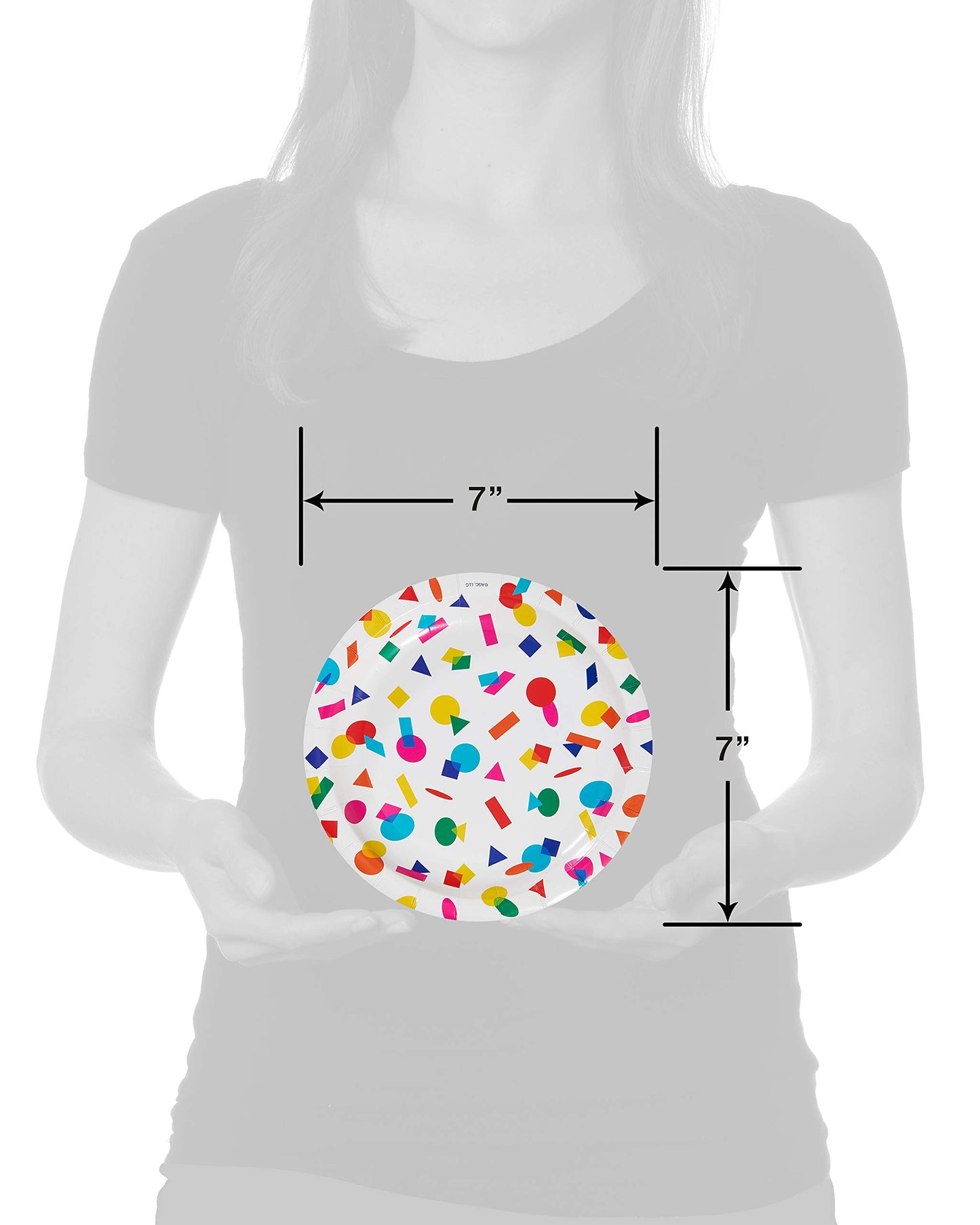 American Greetings Rainbow Party Supplies, platos de postre (36 unidades)