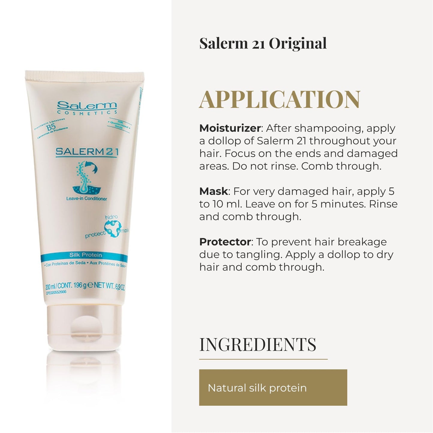 Salerm 21 B5 Silk Protein, 6.9 Ounce