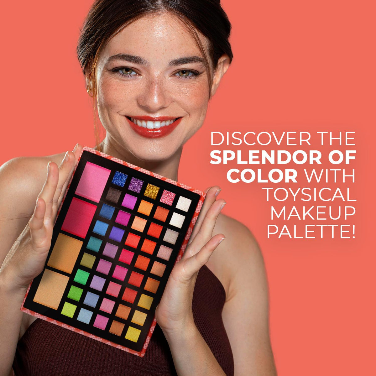 Makeup Kits for Teens - 2-Tier Love Make Up Gift Set and Eyeshadow Palette for Teen Girls and Juniors -Variety Shade Array - Full Starter Kit for Beginners or Pros by