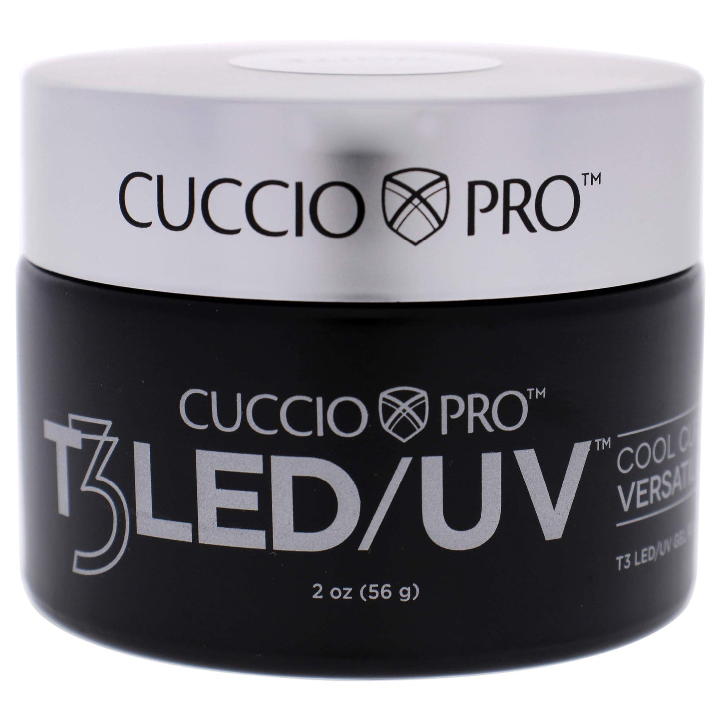 Cuccio Pro T3 LED/UV Cool Cure Versatility Gel - Controlled Levelling - Incredibly Flexible - Strong Adhesion - Thick Viscosity - Fast Application - Quick Cure - White - 56 G Nail Gel