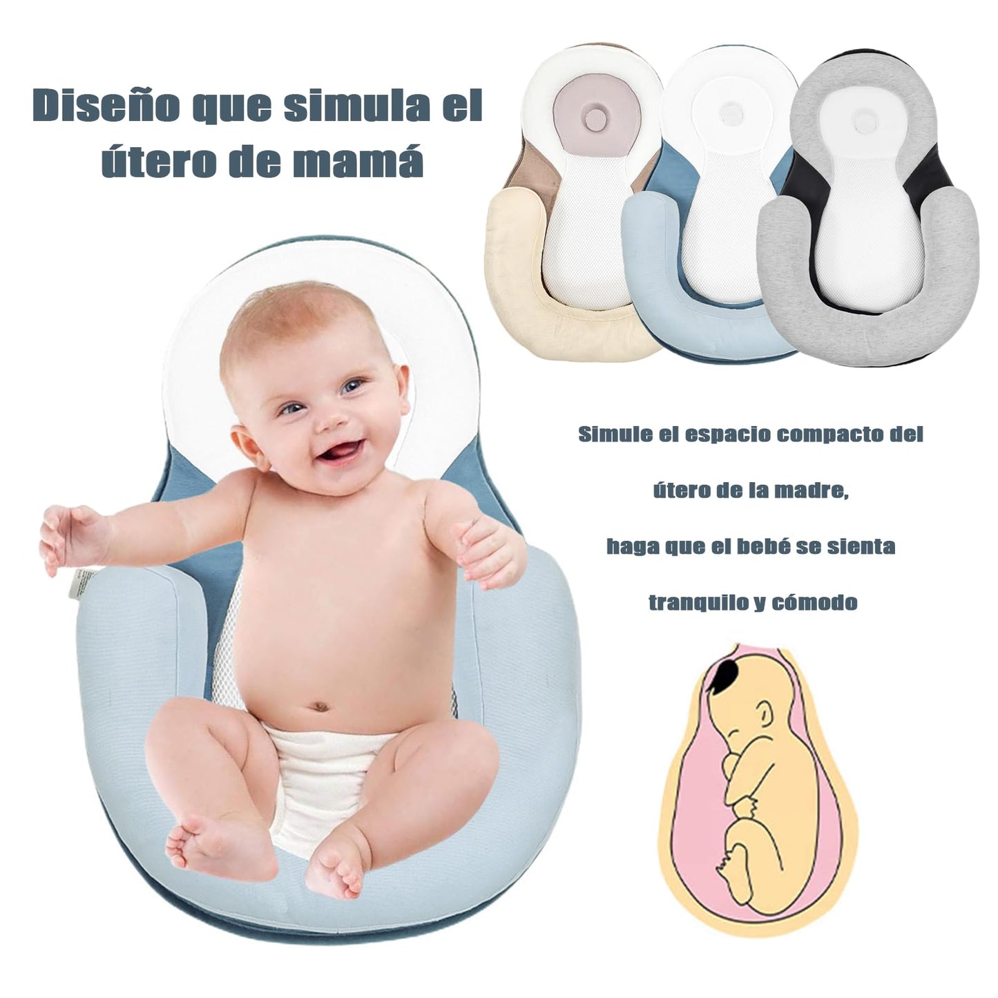 MADELALU Almohada de Lactancia, Posicionador para Bebé