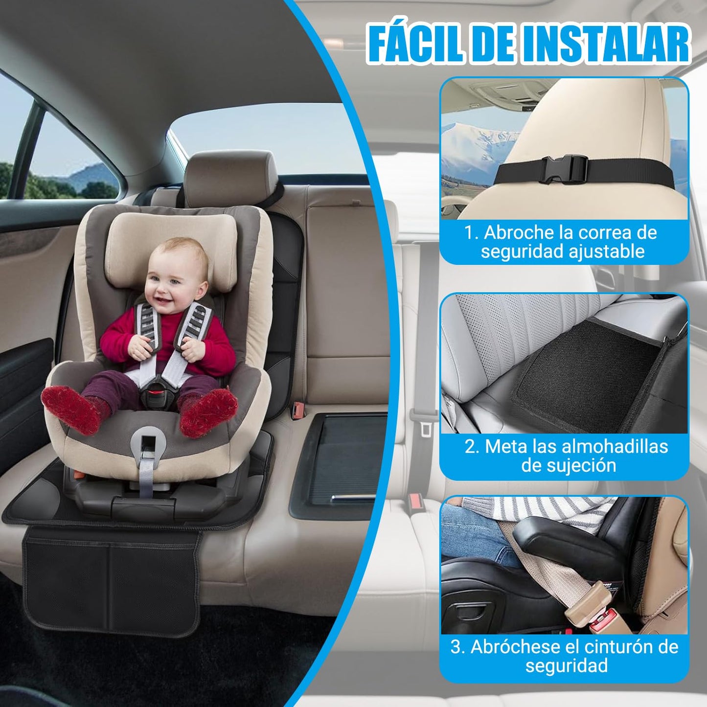 COSTRN Cubre Asientos para Auto Juego de 2 Piezas Oxford