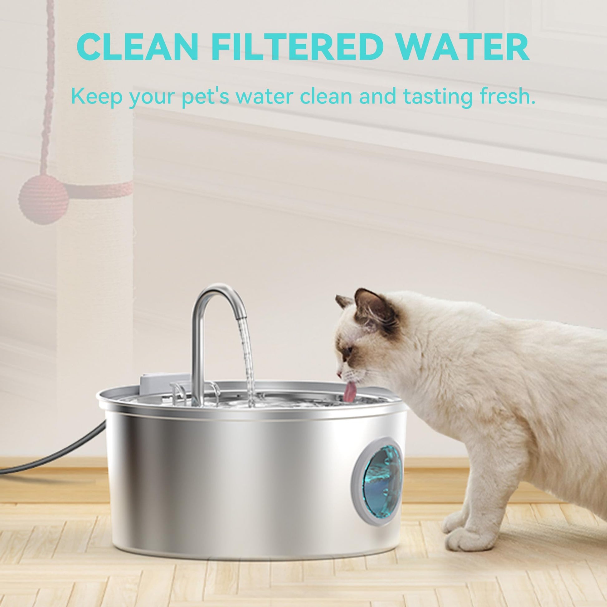 FOFNON Filtro de fuente de agua para mascotas: 12 filtros + 6 esponjas - Adecuado para fuente de agua FOFNON para perros o gatos