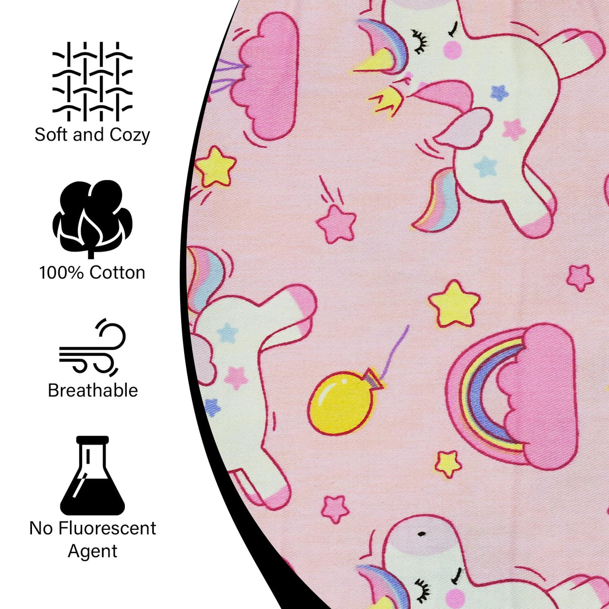Funda de Correa CUXFLS Unicornio Rosa Protector para Niños y Bebés