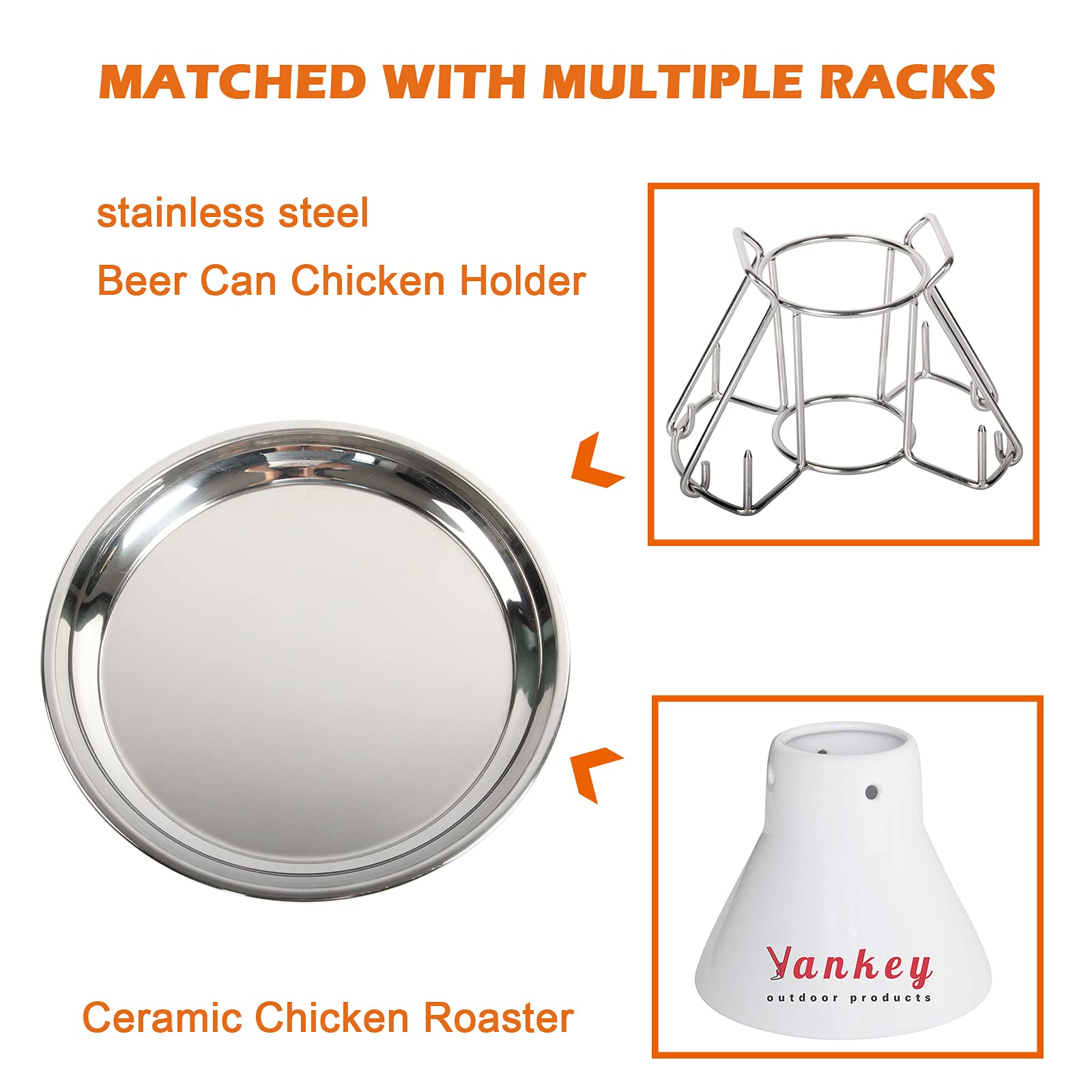 Sartén VANKEY Acero Inoxidable 14 Pulgadas Redonda Resistente Saludable y Segura