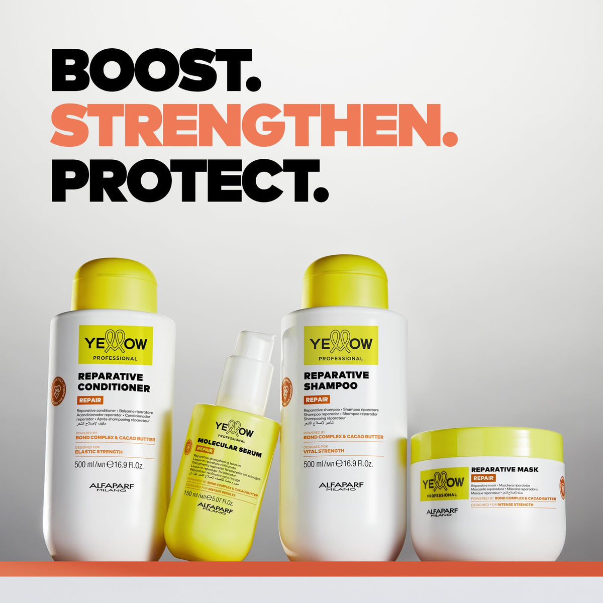 Alfaparf Yellow Repair Reparative Shampoo 500 ml (Nuevo Modelo)