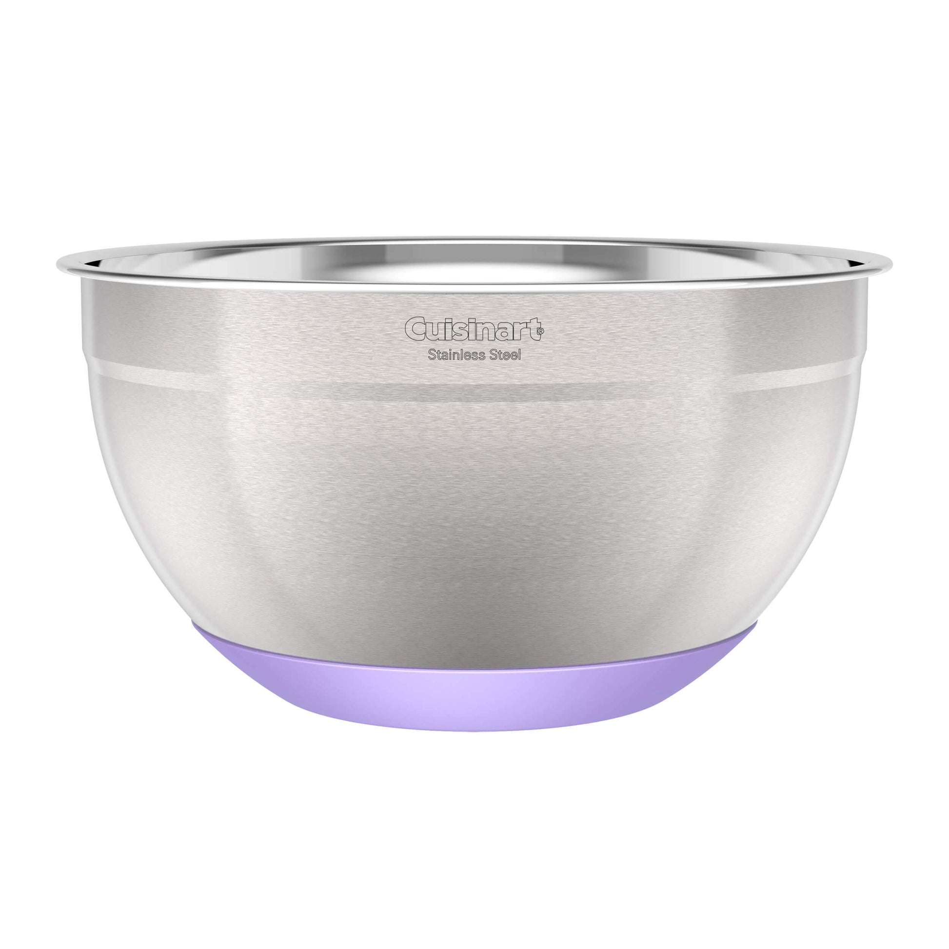 Cuisinart - Cuencos para mezclar de acero inoxidable de 3 piezas con base antideslizante, 1.5qt, 3qt y 5qt