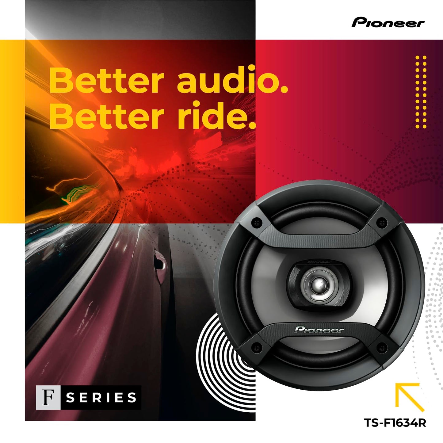 Altavoces 2 Vías Pioneer 200W 6,5 Pulgadas