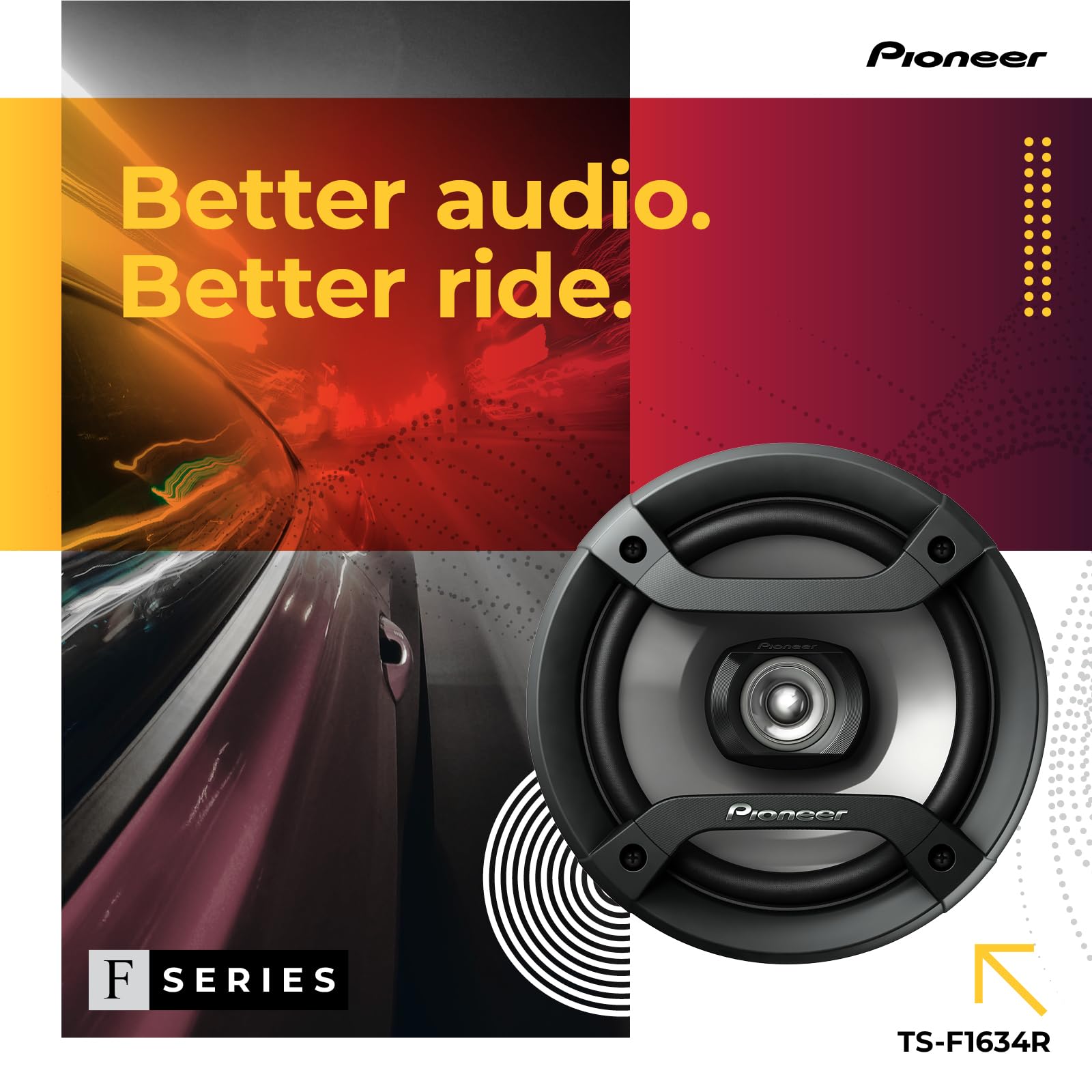 Altavoces 2 Vías Pioneer 200W 6,5 Pulgadas