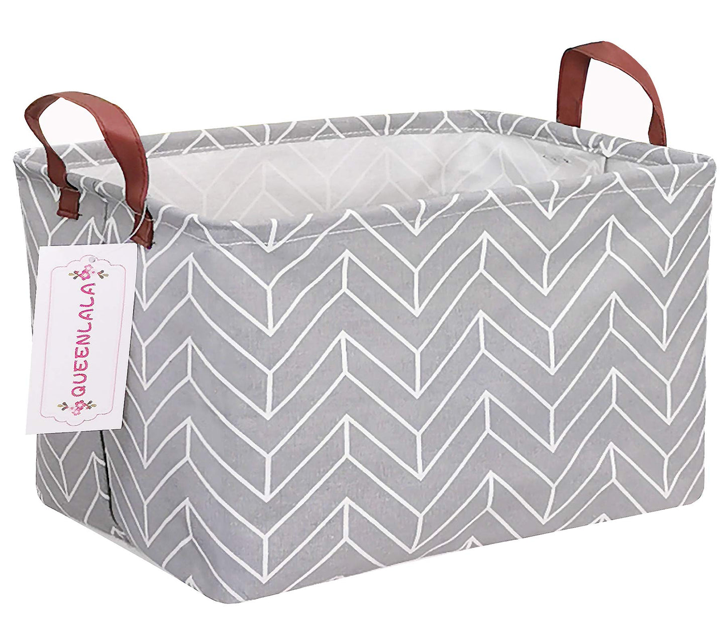 QUEENLALA Cesta de lavandería rectangular/Cesta de lavandería plegable para guardería para organizar/Contenedores de almacenamiento/Cestas de almacenamiento para juguetes de niños para oficina