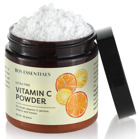 Polvo de vitamina C de grado cosmético ultrafino | SE DISUELVE AL INSTANTE EN AGUA | La mejor calidad disponible (MALLA 325) | Haga su propio suero de vitamina C fresco y efectivo