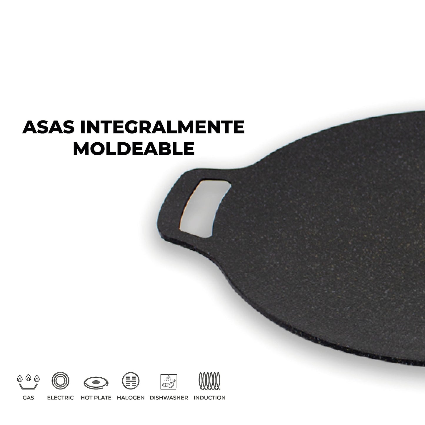 Comal De Mármol Con Inducción De 38 Cm