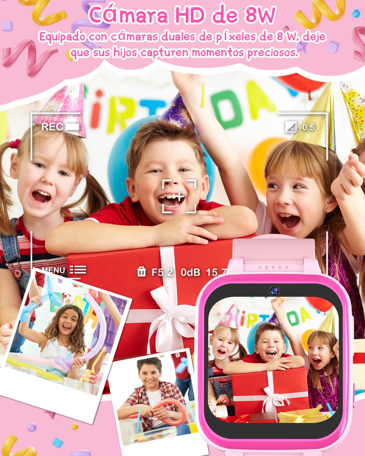 Reloj Inteligente para Niños con Pantalla HD 1.54 Pulgadas